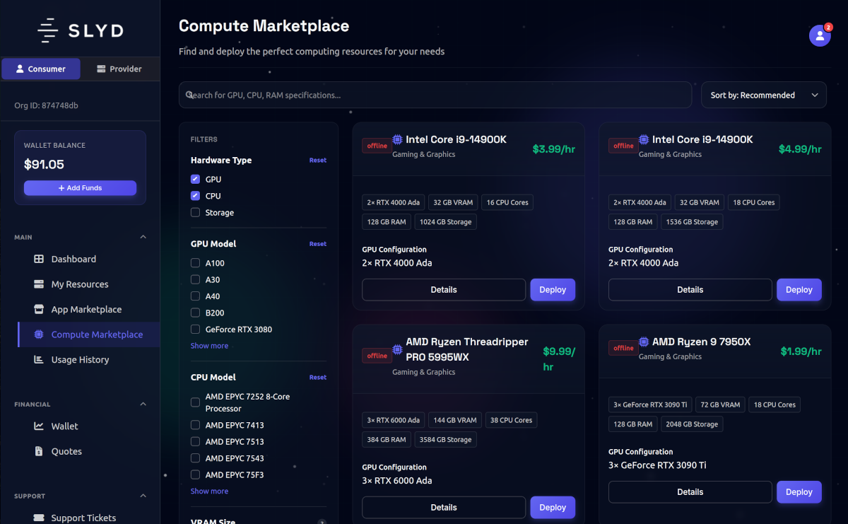 Compute Marketplace