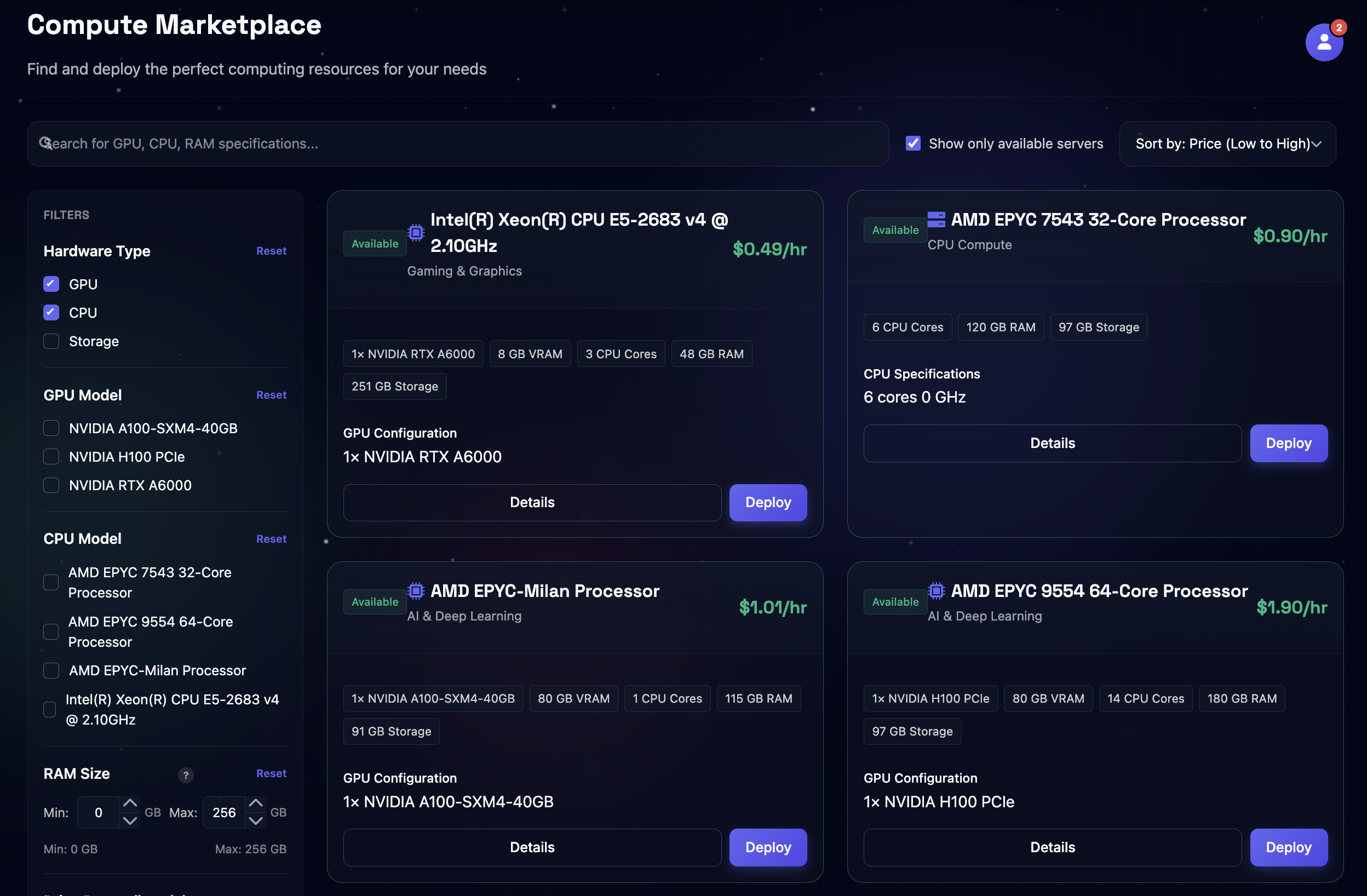 SLYD Compute Marketplace